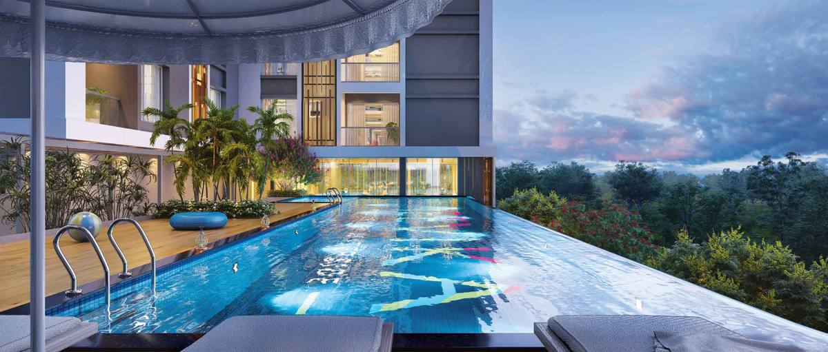 Temperature-controlled swimming pool
